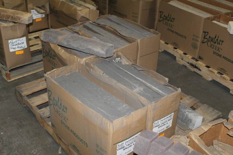 lot 162 image: Lot of (5 Boxes) Boulder Creek Chisel Faced Sill Tivoli