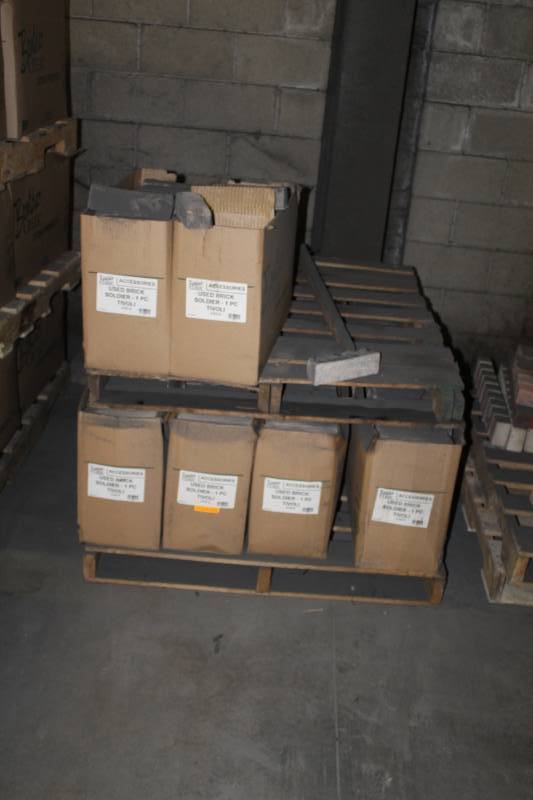 lot 172 image: Lot of (10 Boxes) Boulder Creek Used Brick Soldier Tivoli