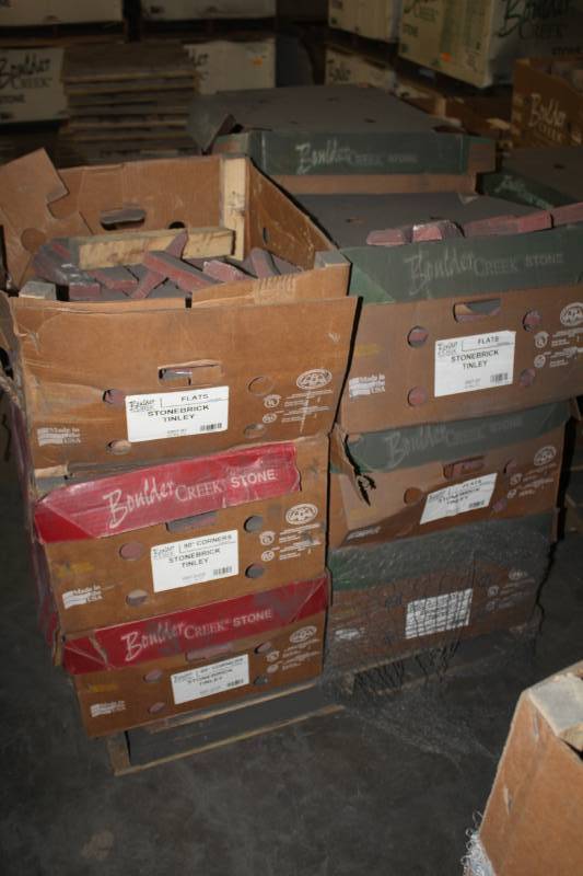 lot 182 image: Lot of (11 Boxes) Boulder Creek Stonebrick Tinley Flats