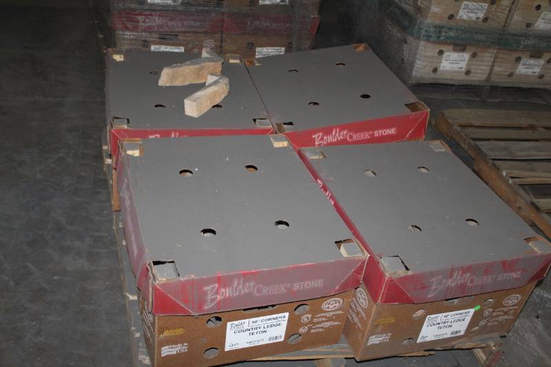 lot 187 image: Lot of (4 Boxes) Boulder Creek 90 Degree Corners