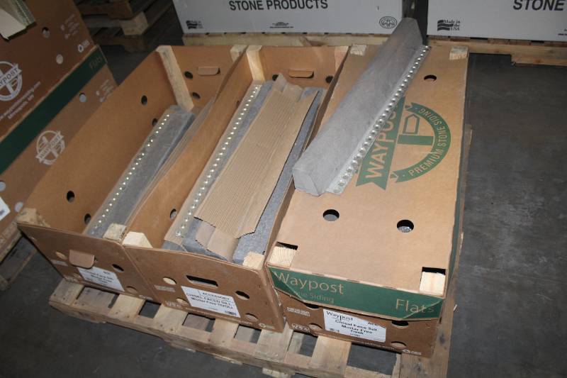 lot 203 image: Lot of (3 Boxes) Waypost Stone Siding Chisel Face Sill Mortar Free Tivoli