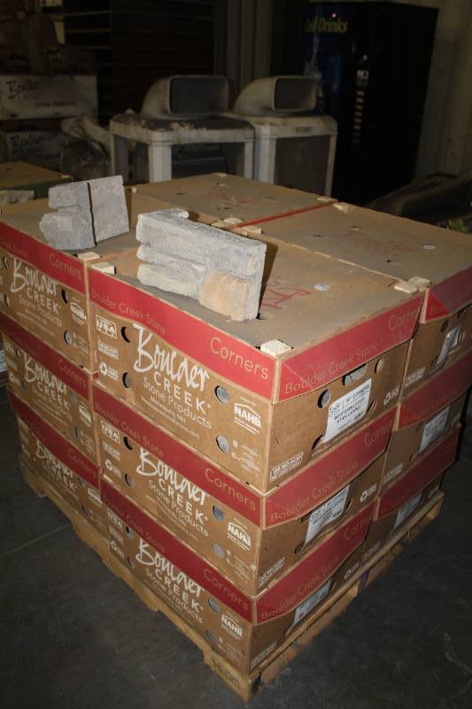 lot 208 image: Lot of (12 Boxes) Boulder Creek Western Ledge Stak Lasino 90 Degree Corners