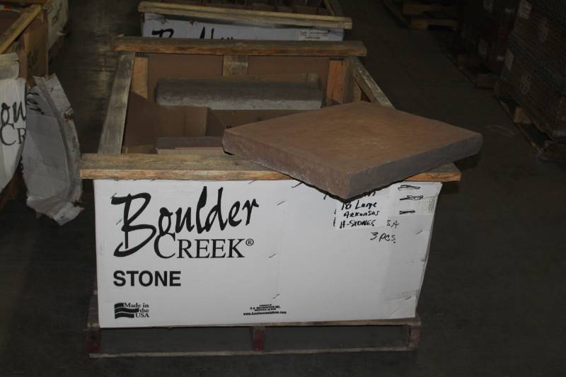 lot 231 image: Lot of (4) Boulder Creek Large Arkansas H-Stones