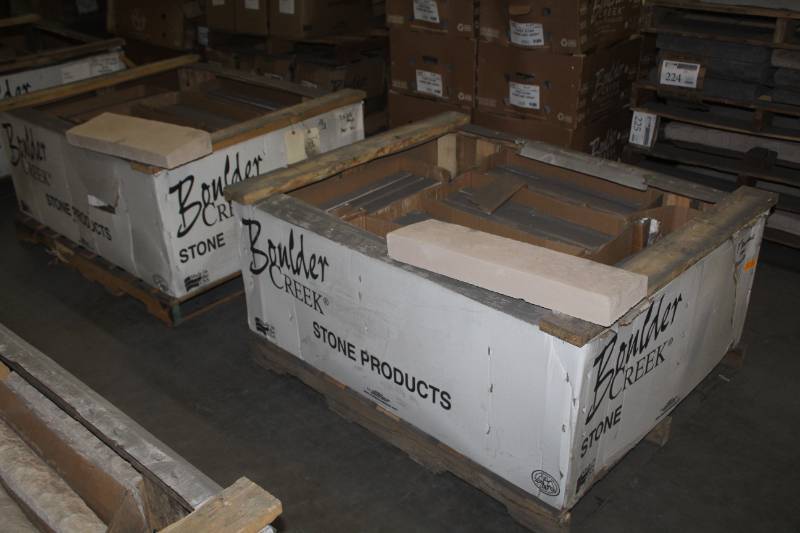 lot 256 image: Lot of (72) Boulder Creek Angled 7in. Antique Tan
