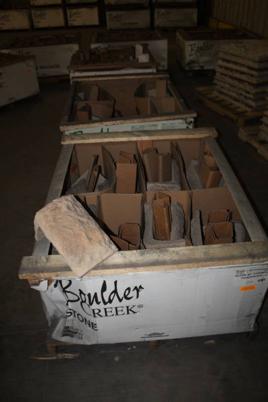 lot 274 image: Lot of (3 Pallets) Boulder Creek Quoin 90 Degree Corners Ponderosa