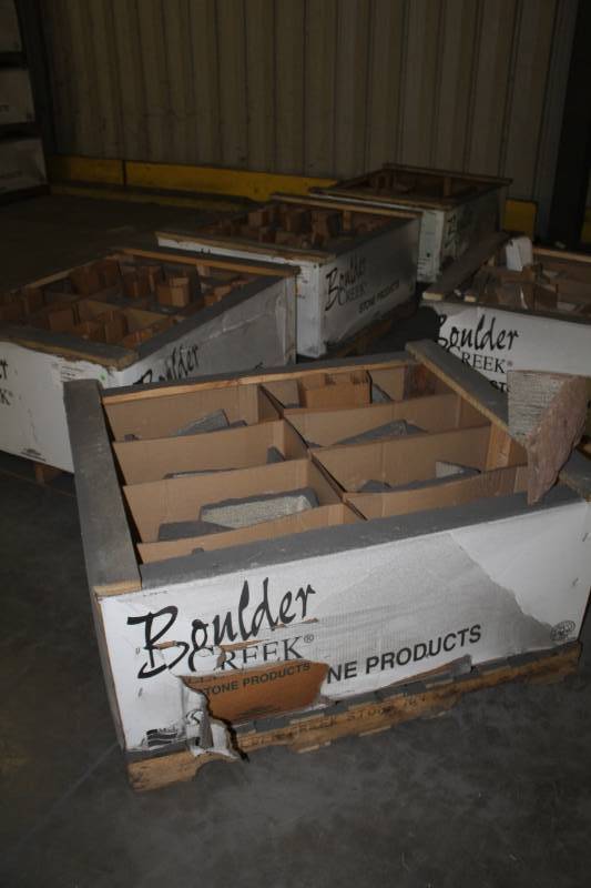 lot 275 image: Lot of (4 Pallets) Boulder Creek Quion 90 Degree Corners Arkansas