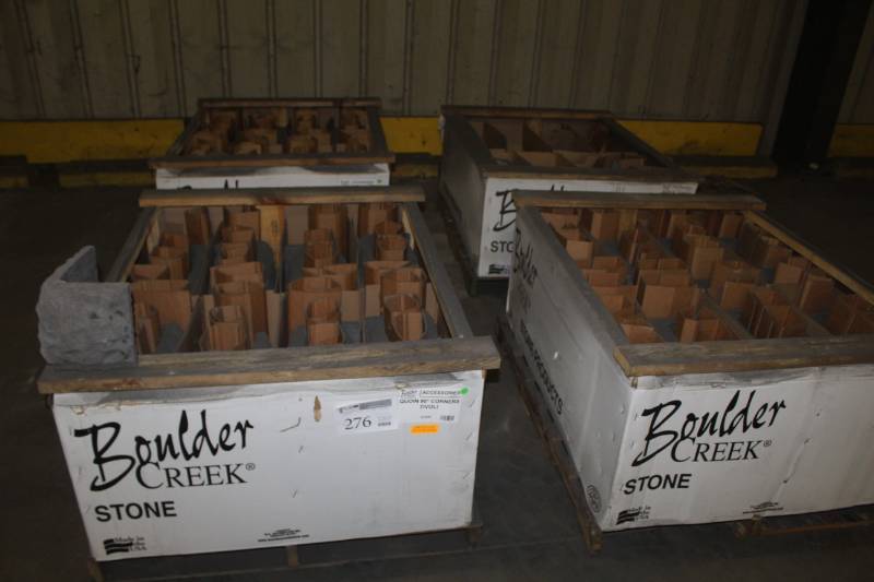 lot 276 image: Lot of (4 Pallets) Boulder Creek Quion 90 Degree Corners Tivoli