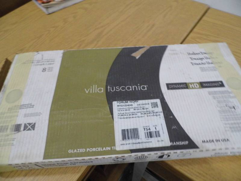 lot 60 image: 2 Boxes Glazed Porcelain Tile