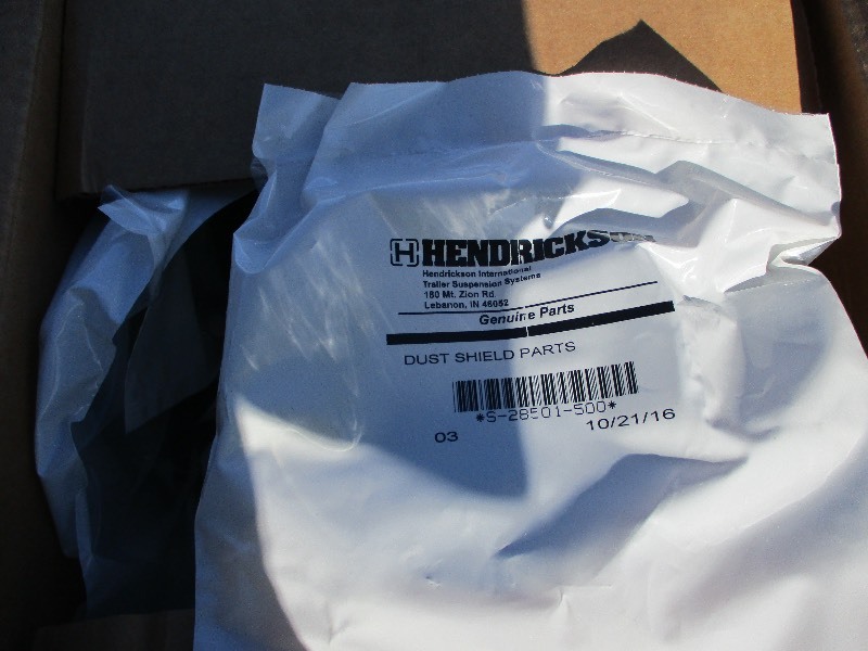 lot 8 image: 1 BOX  HENDRICKSON DUST SHEILD CLAMPS  2- BOXES DUST SHEILD KITS