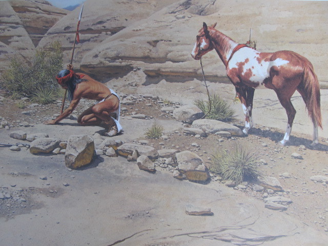 lot 127 image: Signed & Numbered FRANK MCCARTHY Apache Scout 8181000