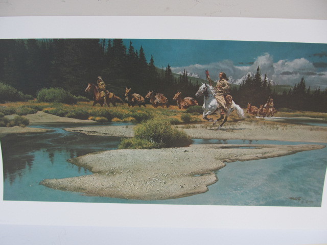 lot 22 image: 1982 Signed & Numbered FRANK MCCARTHY In The Land Of Sparrow Hawk People 9091000