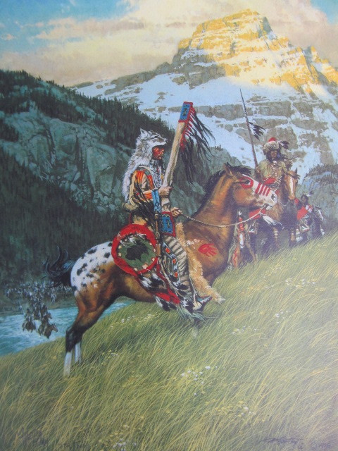 lot 27 image: 1978 Signed & Numbered FRANK MCCARTHY Blackfoot Raiders 2291000