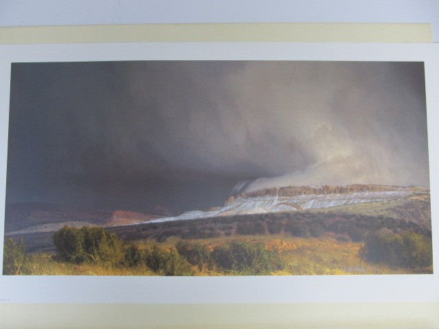 lot 82 image: Signed & Numbered WILSON HURLEY Snow Squalls, Central Utah Print 270550