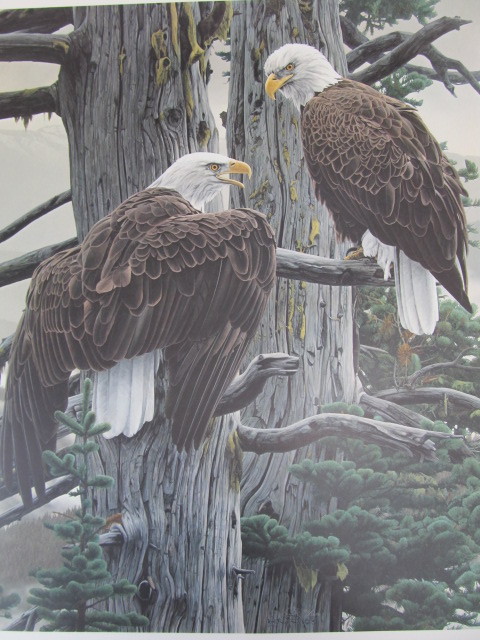 lot 83 image: Large 1987 Signed & Numbered ROD FREDERICK The Nesting Call Print 5852500