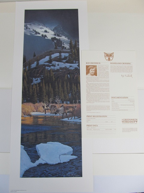 lot 90 image: Signed & Numbered ROD FREDERICK Woodland Crossing Print 3651500
