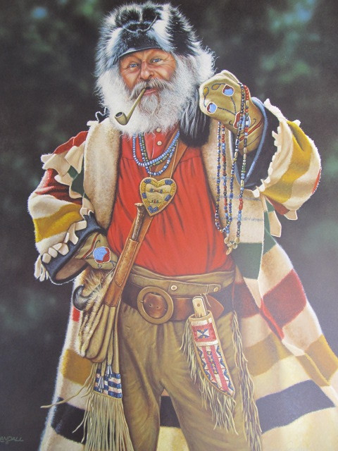 lot 96 image: Signed & Numbered JERRY CRANDALL Buckskin Bill, The Tradin Man Print w Certificate 277750