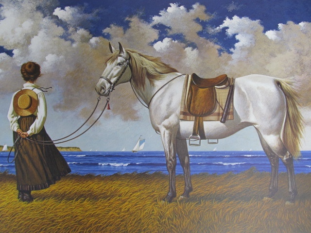 lot 114 image: Signed & Numbered CHARLES WYSOCKI A Captains Wife, Abiding Print 2281500