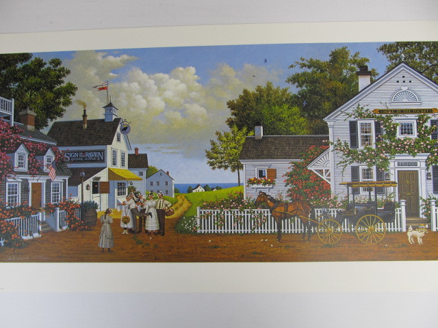 lot 119 image: Signed & Numbered CHARLES WYSOCKI Fun Lovin Silly Folks Print  17583000