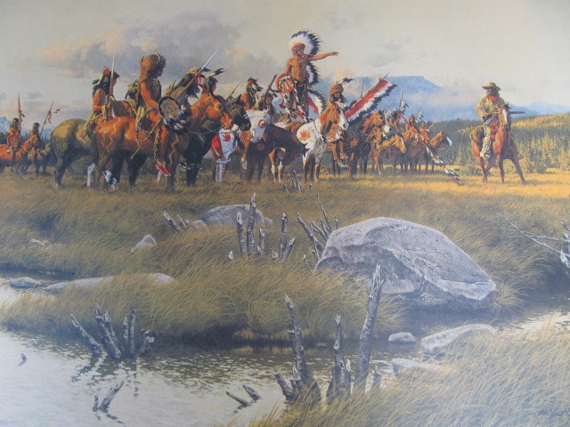 lot 130 image: Signed & Numbered FRANK McCARTHY Forbidden Land Print  4091000