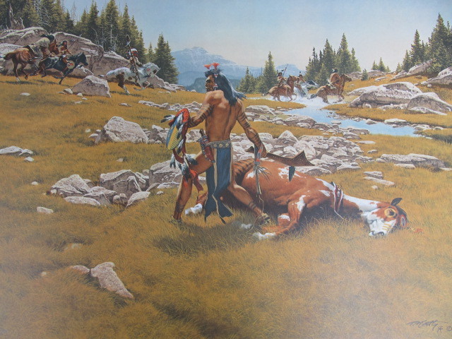 lot 134 image: Signed & Numbered FRANK McCARTHY Surrounded Print 551000