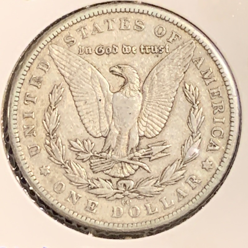 lot 1 image: 1892-CC Morgan Silver Dollar ...