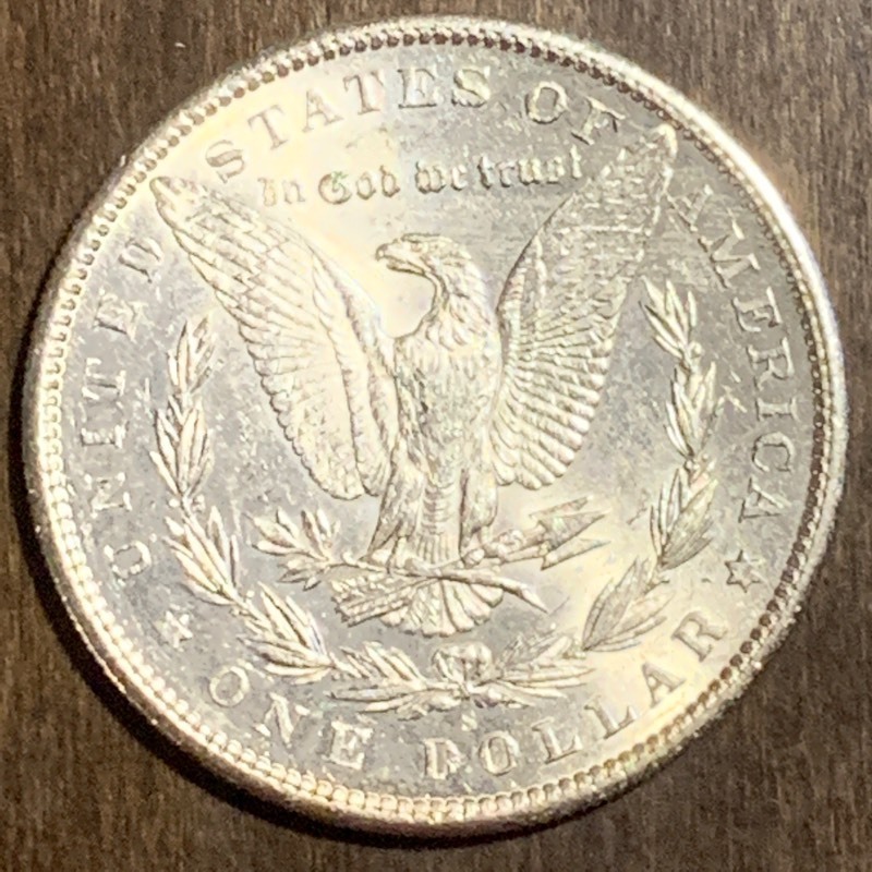 lot 15 image: 1890-S Morgan Silver Dollar ...