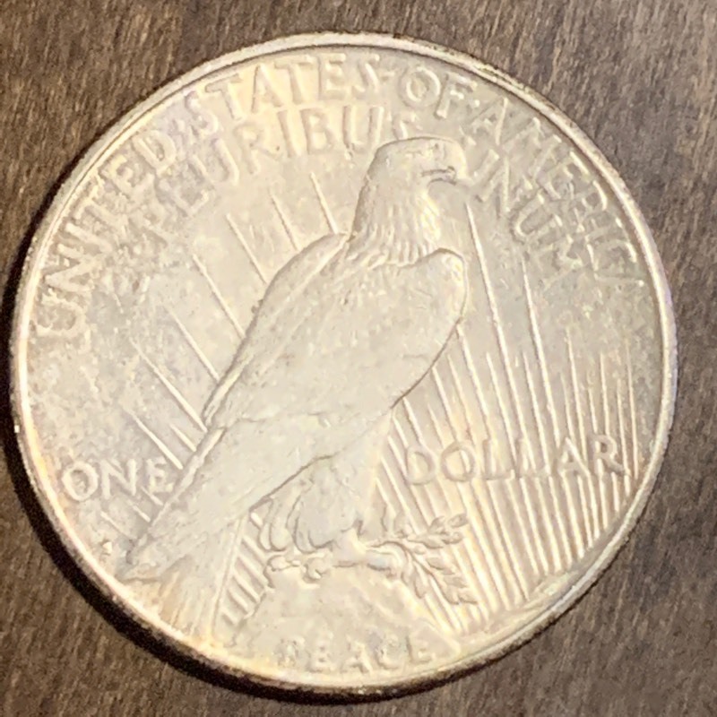 lot 42 image: 1924-S Peace Silver Dollar ...