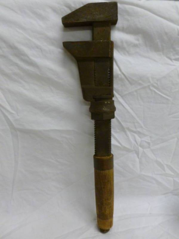 lot 63 image: Antique Monkey Wrench