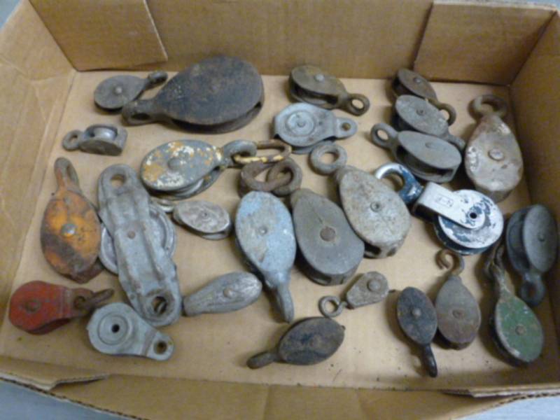 lot 66 image: Vintage Pulleys