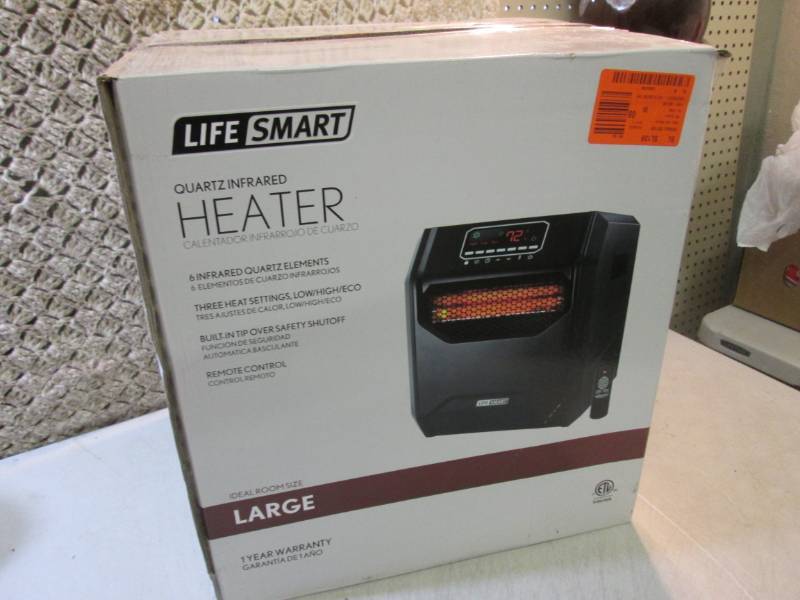 lot 7 image: Life Smart Quartz Infrared Heater O...