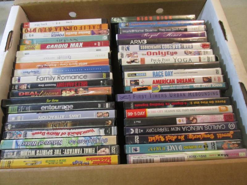 lot 23 image: Lot of Assorted DVDs  F-3...