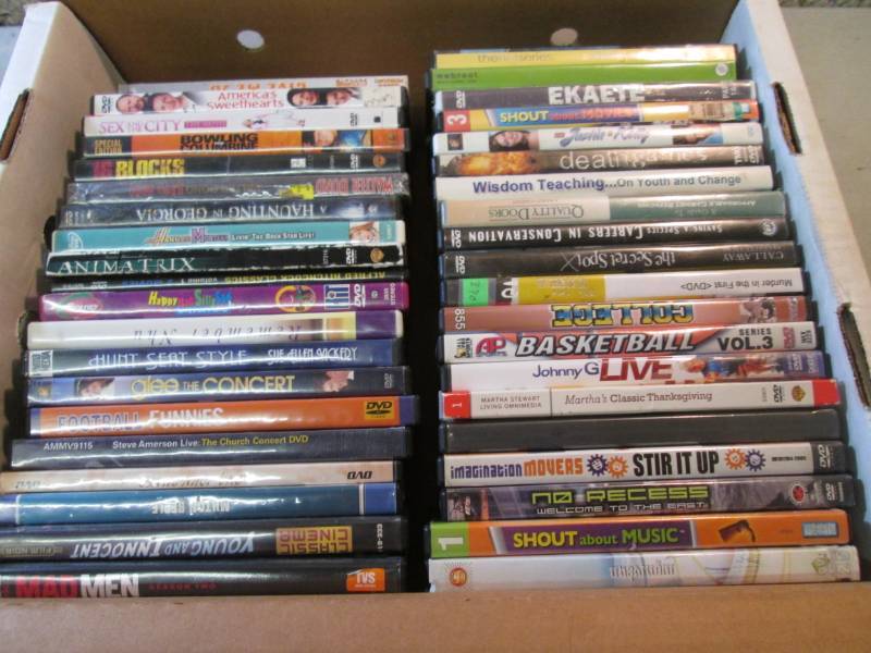lot 24 image: Lot of Assorted DVDs  F-3...