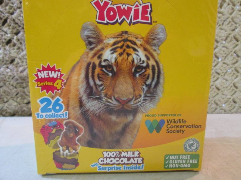 lot 37 image: Box of 12 Yowie 100% Milk Chocolate...