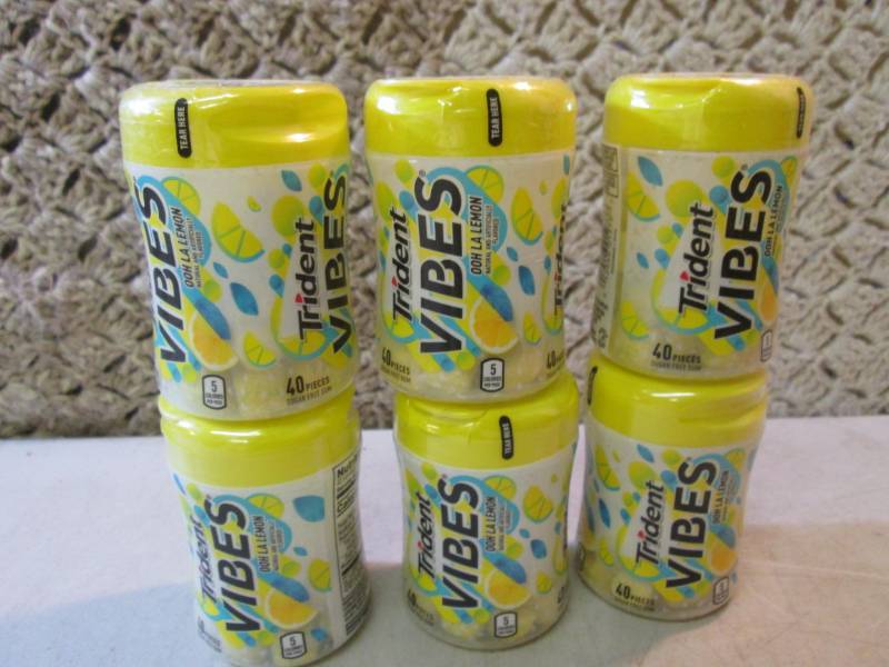 lot 42 image: 6 Containers of Trident Vibes Ooh L...