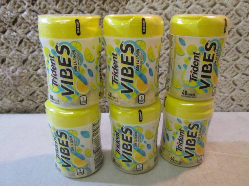 lot 43 image: 6 Containers of Trident Vibes Ooh L...