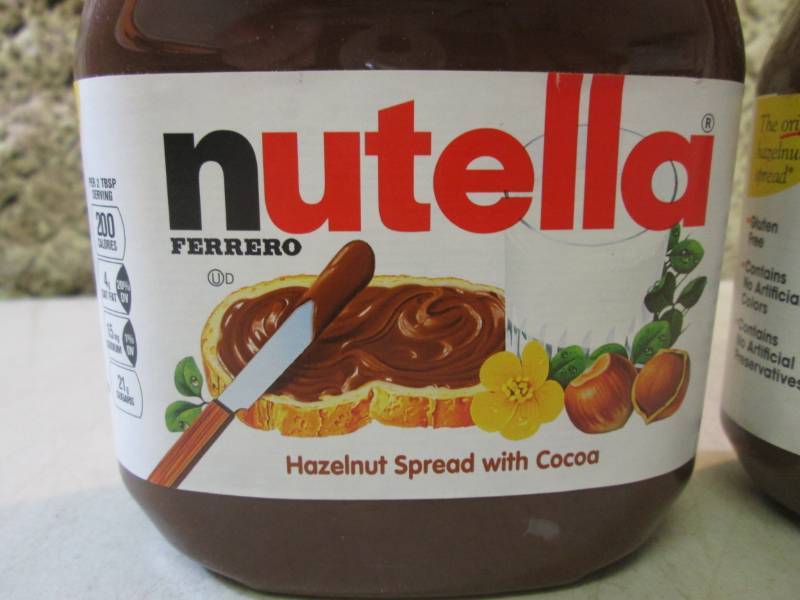 lot 51 image: 2 Big Jars of Nutella Hazelnut Spre...