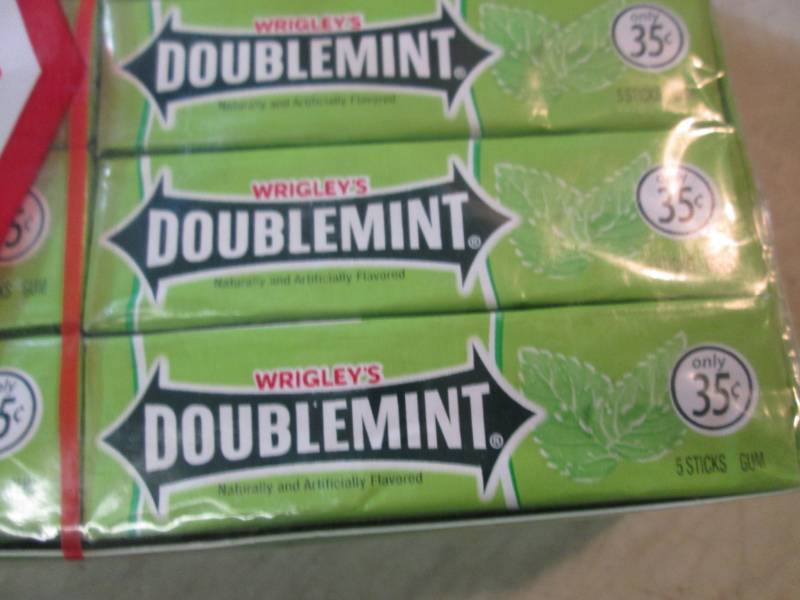 lot 53 image: 40 Packs of Double Mint Gum Best by...