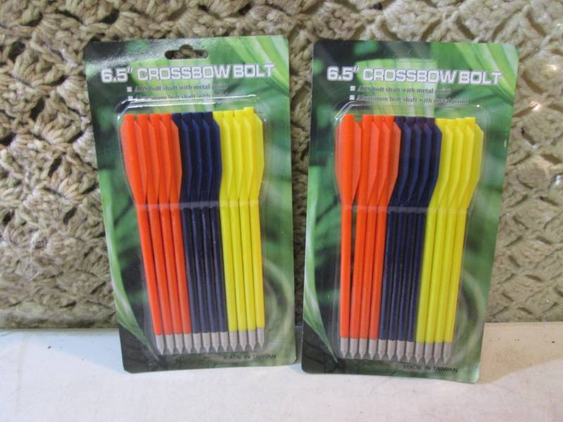 lot 91 image: 2 Packs of 50 pound Crossbow Bolts...