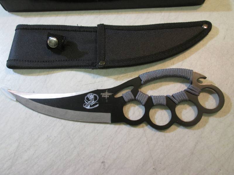 lot 98 image: 10 Knuckle Knife with Sheath New  ...