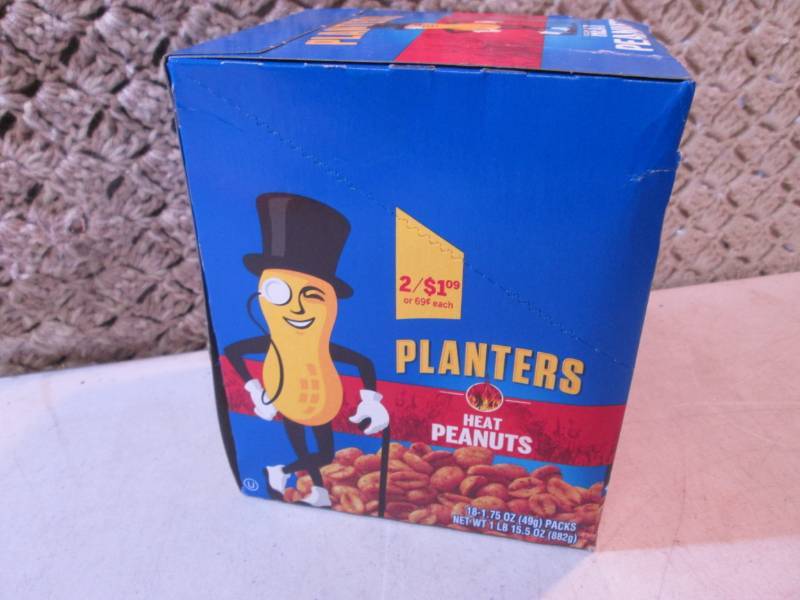 lot 114 image: Box of 18 Bags of Planters Heat Pea...