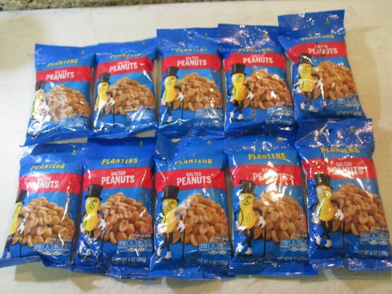 lot 117 image: 10 Bags of Planters Salted Peanuts ...
