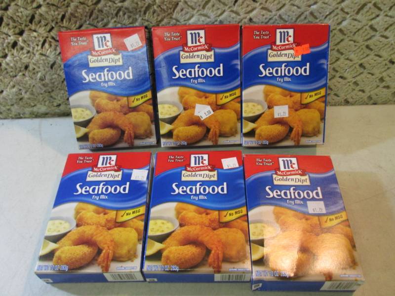 lot 120 image: 6 Boxes of Seafood Fry Mix Past Dat...