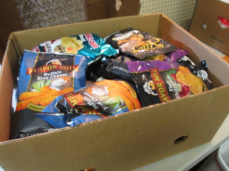 lot 133 image: Box Full of Assorted Chips  C-1...