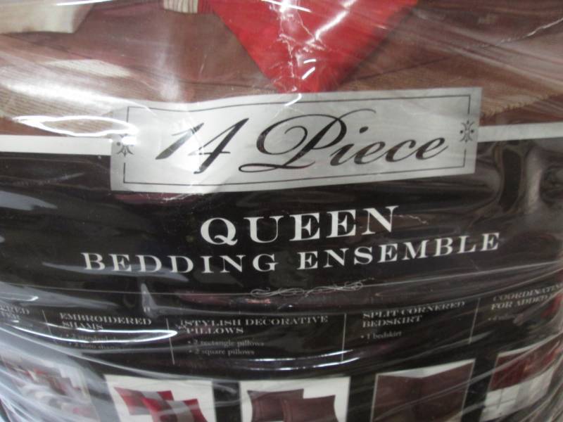 lot 144 image: Queen Bedding Ensemble  A-3...