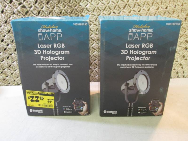 lot 192 image: 2 Laser RGB 3D Hologram Projectors ...