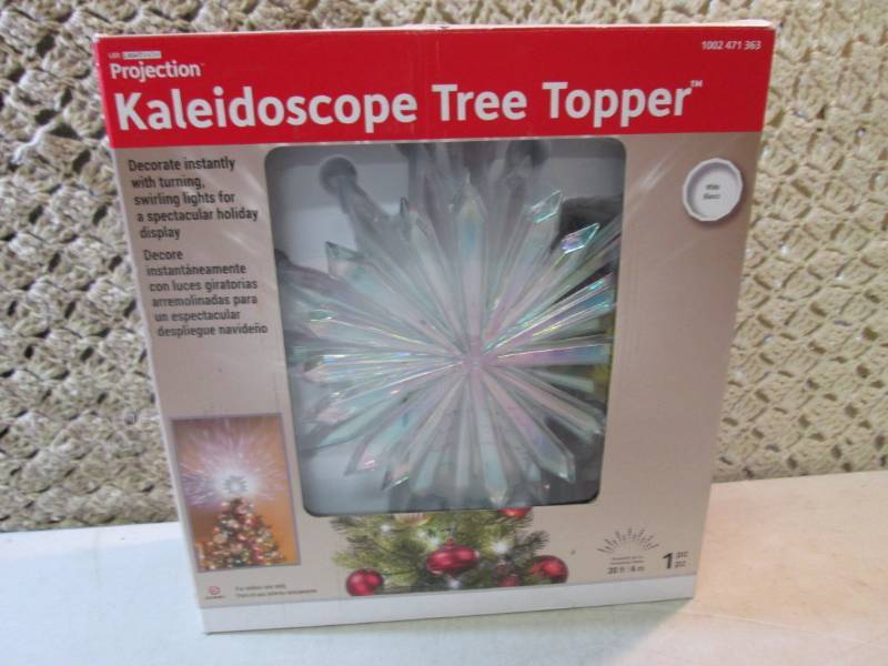 lot 194 image: Projection Kaleidoscope Tree Topper...