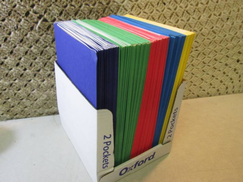 lot 267 image: Box of 2-Pocket Folders  F-0...