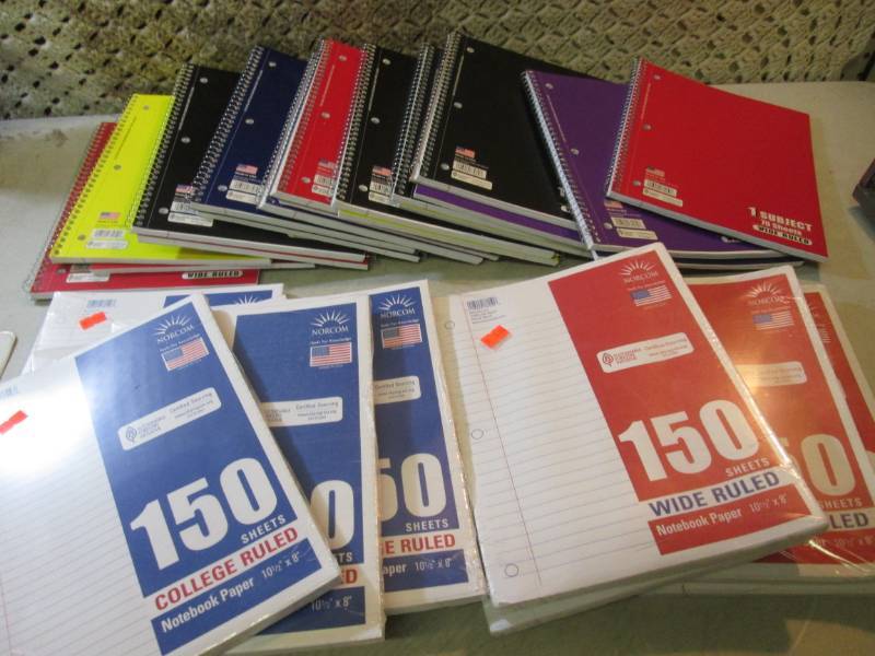 lot 268 image: Lot of Notebooks and Filler Paper  ...