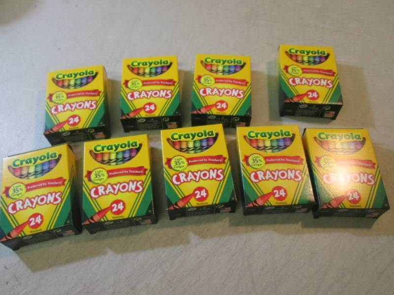 lot 269 image: 9 Boxes of Crayons  F-0...