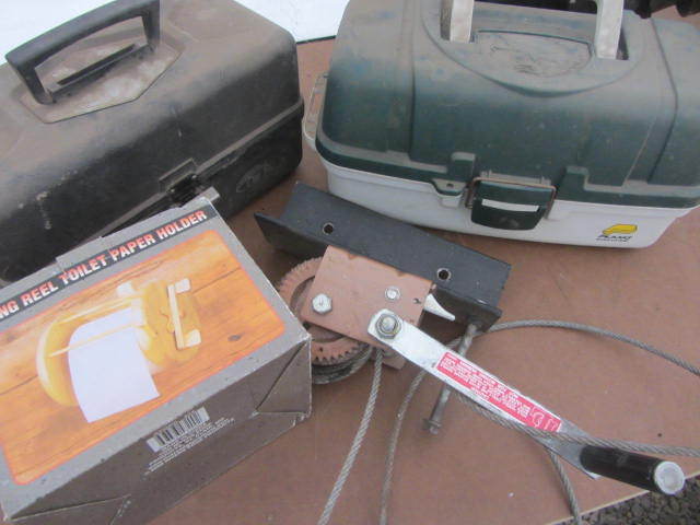 lot 93 image: Tackle Boxes, TP Holder, Winch